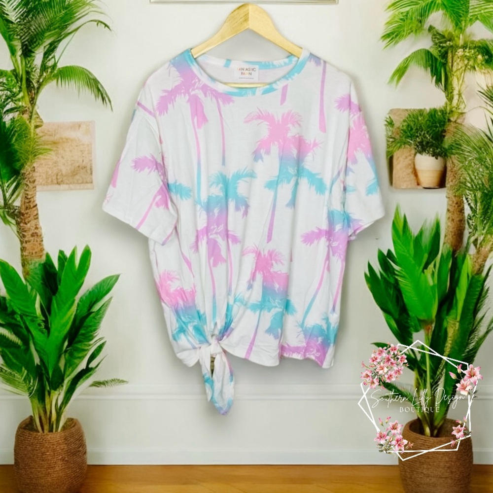 Fantastic Fawn Oversized Colorful Palm Tree Top